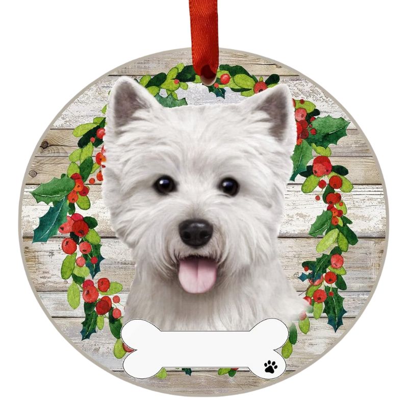 Westie Wreath Ornament